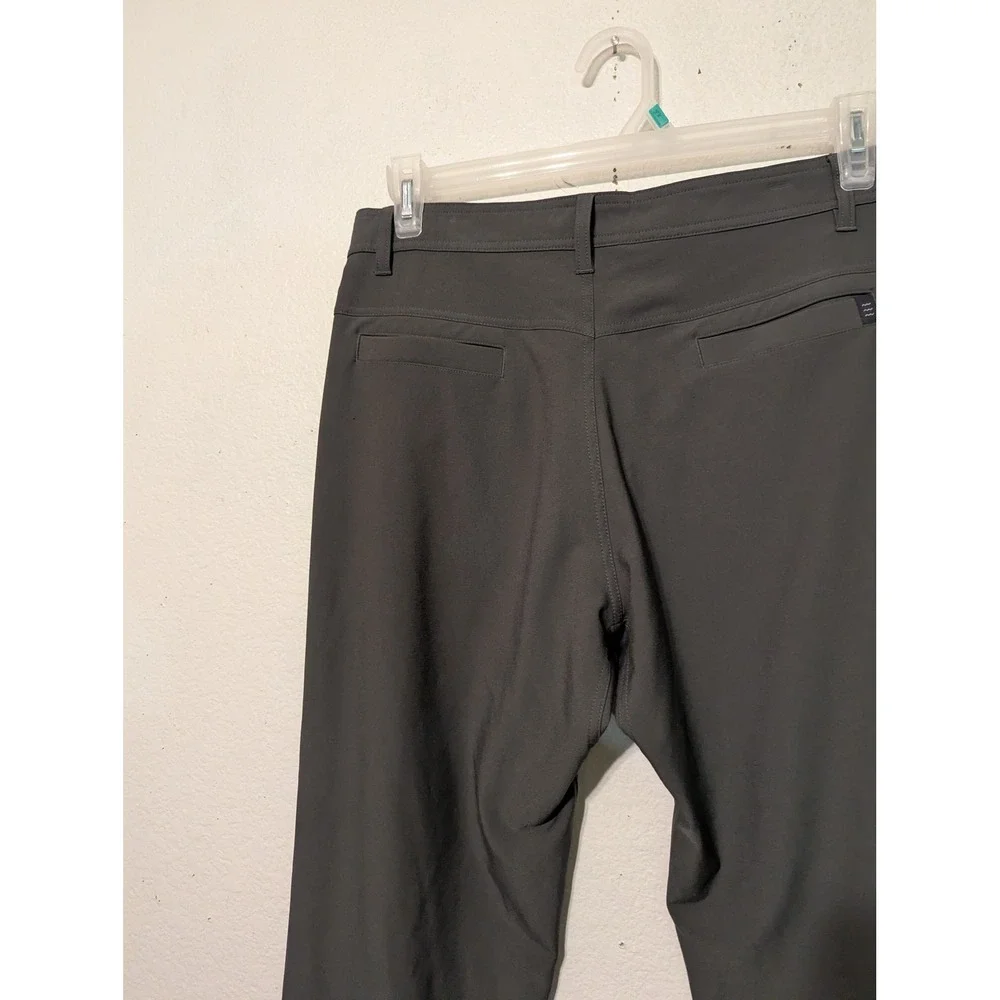 Free Fly Men Nomad Pants 32x32 Dark Olive Green Stretch Performance Trousers